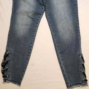 Maurices Jeans XL w/black lace-up ankles